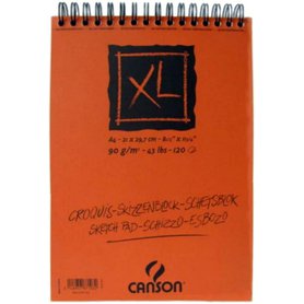 Blok v kroužkové vazbě CANSON XL Sketch (90 g/m2, 120 archů)  - různé velikosti