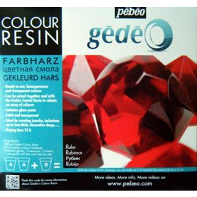 Barevná pryskyřice GÉDÉO Color Resin - červená rubín