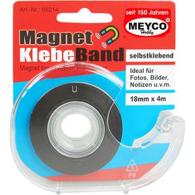 Magnetická páska samolepící s dávkovačem Meyco 18 mm x 4 m