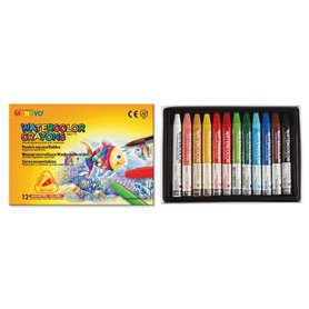 Akvarelové pastely trojhranné MUNGYO Triangular Watercolor Crayon 12ks