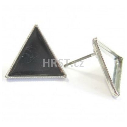 Puzeta s lůžkem poplatinovaná - trojúhelník (1)