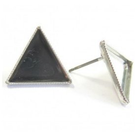 Puzeta s lůžkem poplatinovaná - trojúhelník