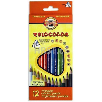 Trojhranné pastelové tužky KOH-I-NOOR TRIOCOLOR