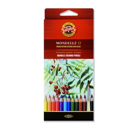 Umělecké akvarelové pastelové tužky KOH-I-NOOR MONDELUZ 12ks