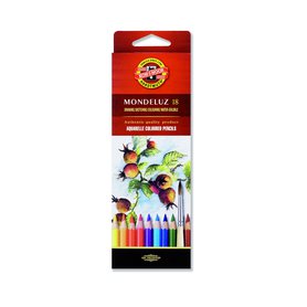 Umělecké akvarelové pastelové tužky KOH-I-NOOR MONDELUZ 18ks