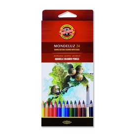 Umělecké akvarelové pastelové tužky KOH-I-NOOR MONDELUZ 24ks