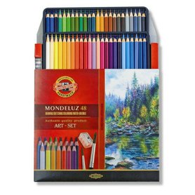 Umělecké akvarelové pastelové tužky KOH-I-NOOR MONDELUZ ART 48ks