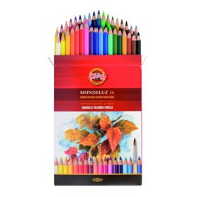 Umělecké akvarelové pastelové tužky KOH-I-NOOR MONDELUZ 36ks