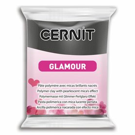 Modelovací hmota Cernit Glamour 56 g - efektní černá